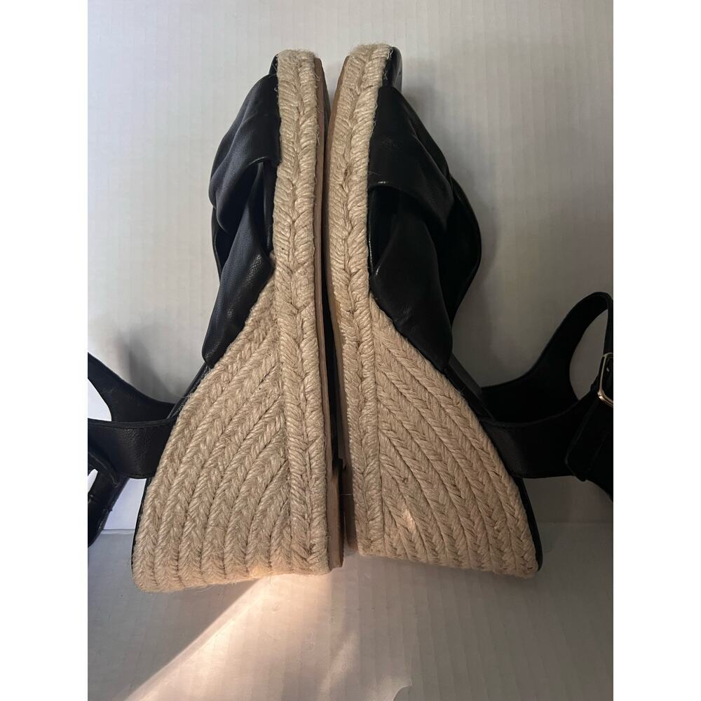 Jutelia made in Spain Leather Upper Twist
Raffia Wedge espadrille Sandals sz 9 - Picture 11 of 12